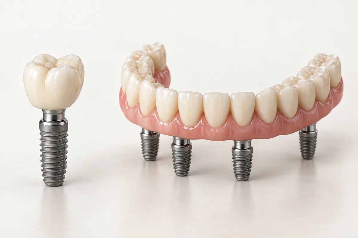 Prótese protocolo ou implante unitário: qual a diferença?